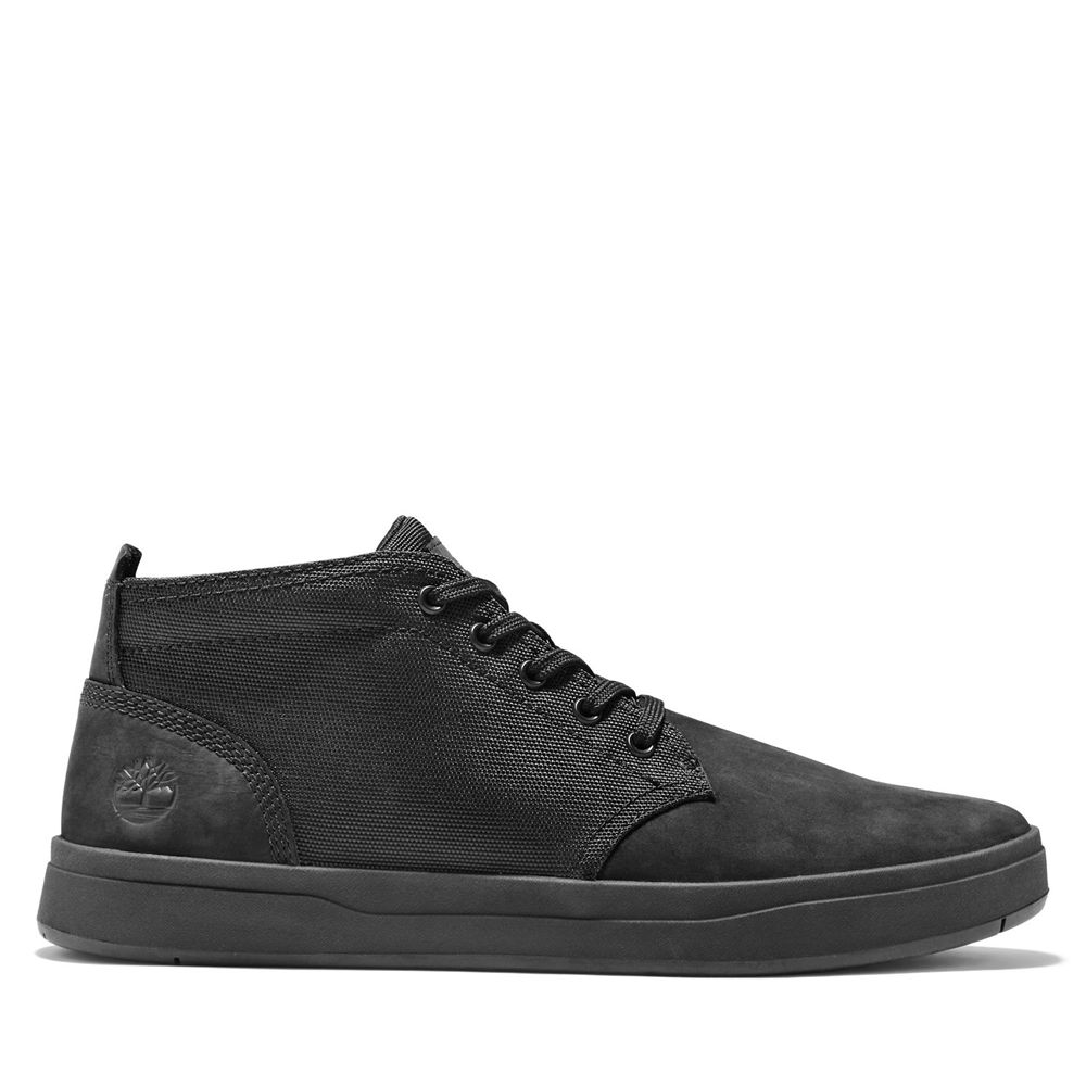 Timberland Chukka Μποτακια Ανδρικα Μαυρα - Davis Square Mixed-Media - Greece 4560918-FR